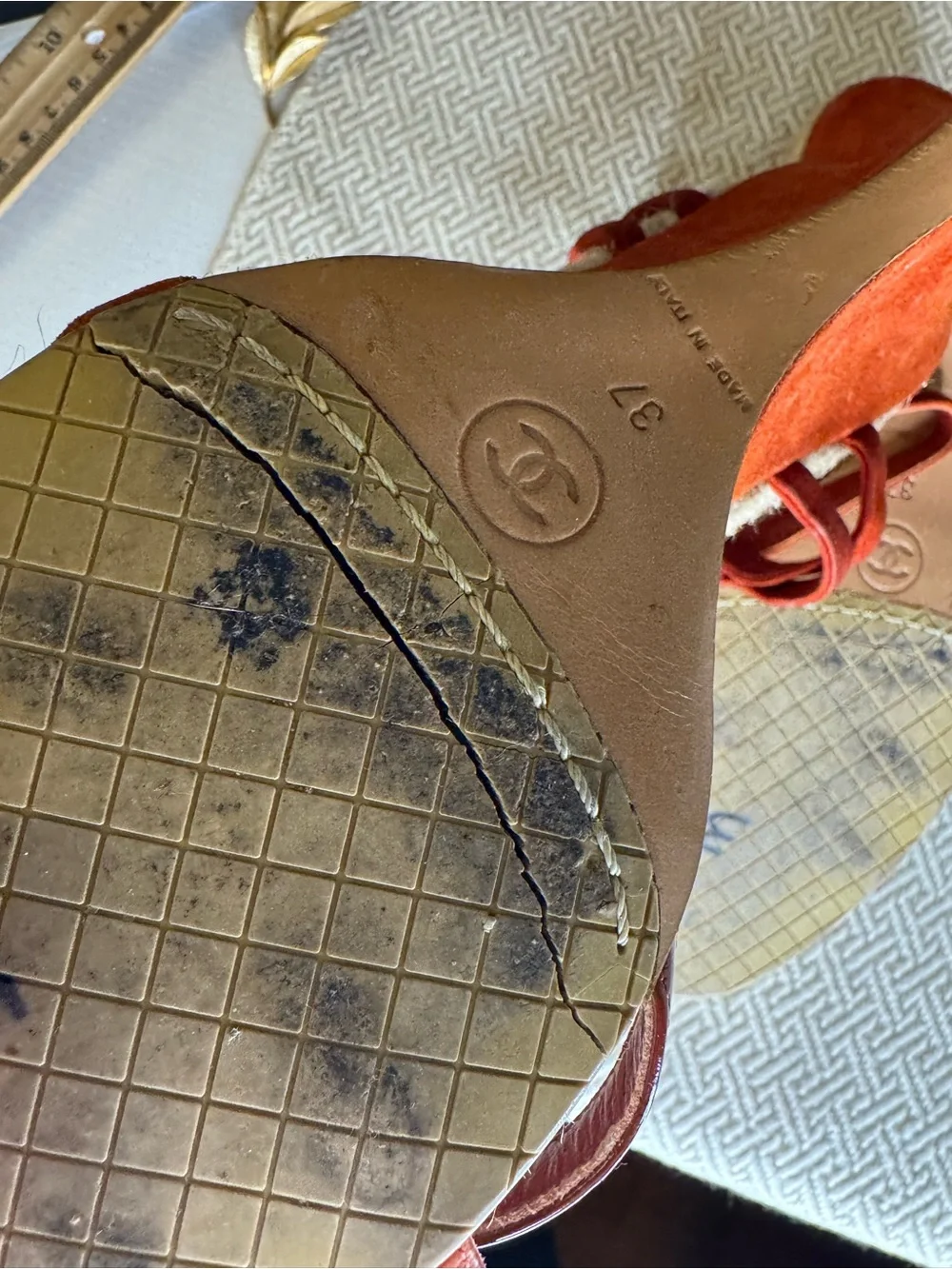 CHANEL vintage espadrille